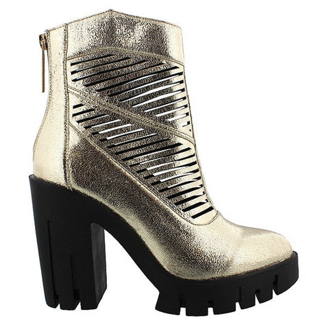 LILIANA BLANCH LUG PLATFORM BOOTS - langshop